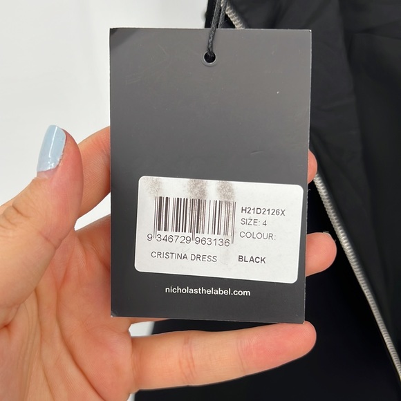 NICHOLAS Cristina Dress in Black 4 - Picture 11 of 14